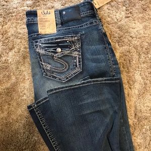 NWT Silver Jeans Suki Bootcut SZ 20 L33 dark wash